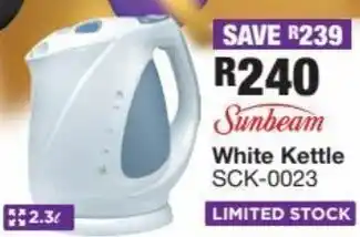 Sunbeam White Kettle SCK-0023