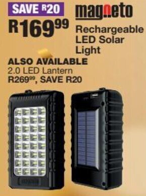 OK Furniture Magneto Rechargeable LED Solar Light offer