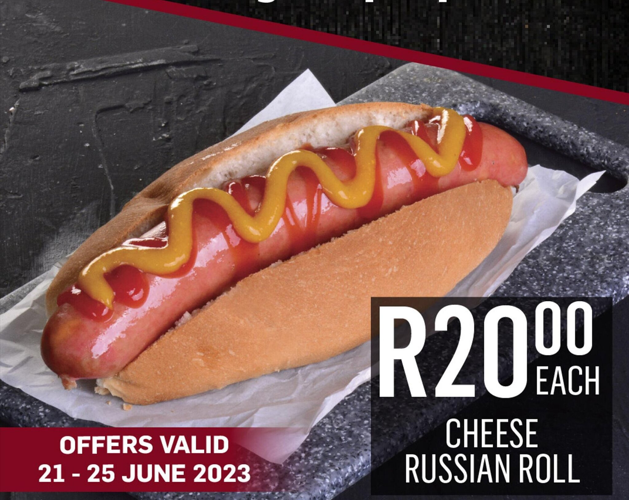 CHEESE RUSSIAN ROLL offer at Bluff Meat Supply