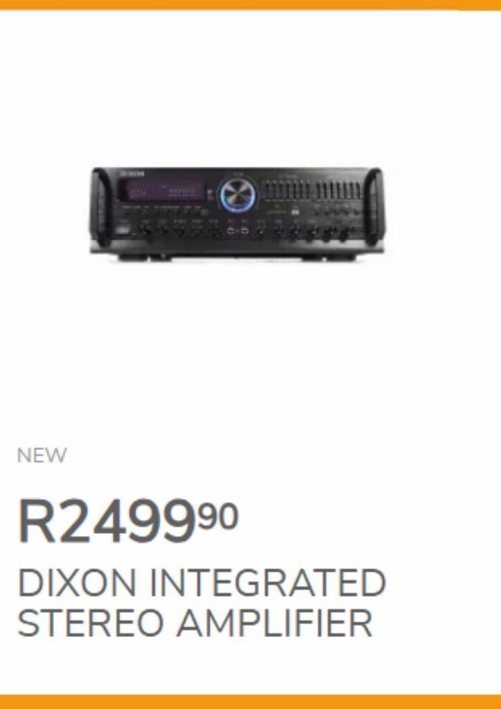 Stereo amplifier offer at Cash Crusaders