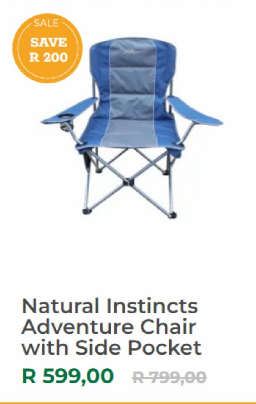 Folding chair offer at Outdoor Warehouse