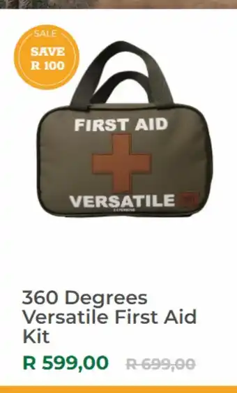 Outdoor Warehouse 360 degrees versatile firts aid kit offer