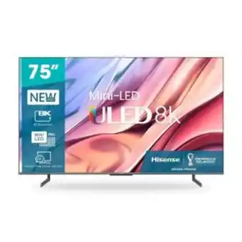 Hirsch's Hisense 190cm (75) 8k mini led tv - 75u8oh offer