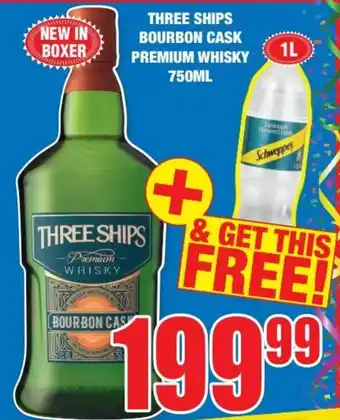 Boxer Liquors THREE SHIPS BOURBON CASK PREMIUM WHISKY 750ML offer