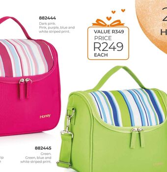 Honey Fashion Accessories Dark pink purple blue and white striped print offer