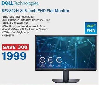 Incredible Connection DELL Technologies SE2222H 21.5-inch FHD Flat Monitor offer
