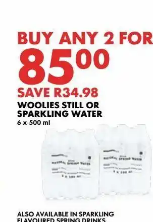 Woolworths Woolies still or sparkling water offer