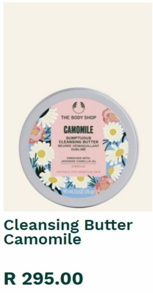 Cleansing butter camomile offer at The Body Shop