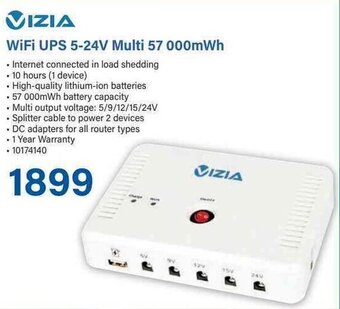 Incredible Connection VIZIA WiFi UPS 5-24V Multi 57 000mWh offer