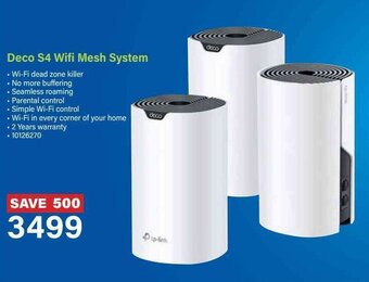 Incredible Connection Deco S4 Wifi Mesh System offer