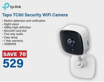 Incredible Connection tp-link Tapo TC60 Security WiFi Camera offer