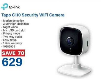 Incredible Connection tp-link Tapo C110 Security WiFi Camera offer