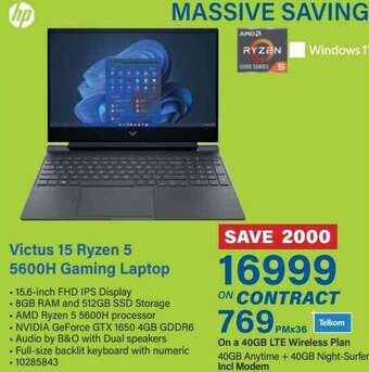 Victus 15 Ryzen 5 5600H Gaming Laptop