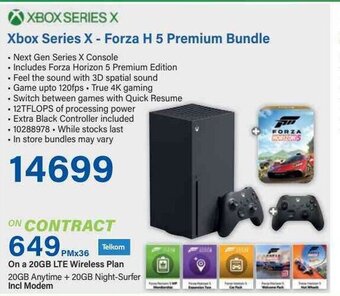 Incredible Connection Xbox Series X - Forza H 5 Premium Bundle offer