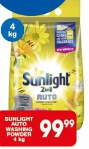 Giant Hyper SUNLIGHT AUTO WASHING POWDER 4 kg offer