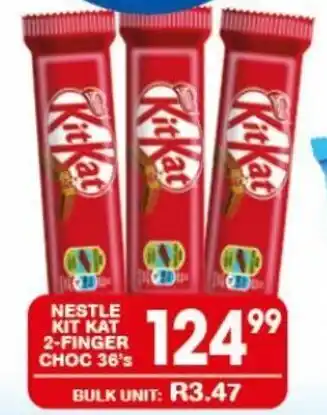 Giant Hyper NESTLE KIT KAT 2-FINGER CHOC 36's offer