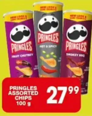 Giant Hyper PRINGLES ASSORTED CHIPS 100 g offer