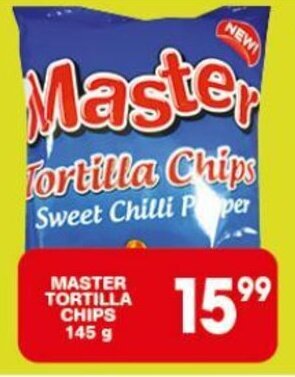 Giant Hyper MASTER TORTILLA CHIPS 145 g offer