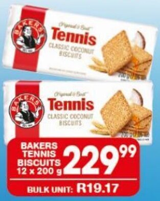 Giant Hyper BAKERS TENNIS BISCUITS 12 x 200 g offer