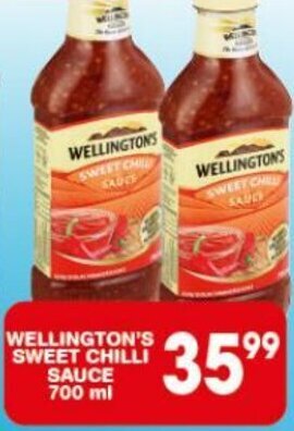 WELLINGTON'S SWEET CHILLI SAUCE 700 ml