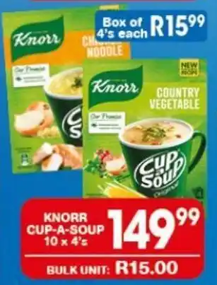 Giant Hyper KNORR CUP-A-SOUP 10 x 4's offer