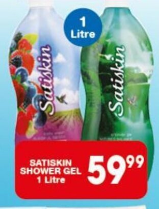 SATISKIN SHOWER GEL 1 Litre