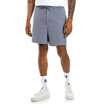 Markham Mkm blue houndstooth check short offer