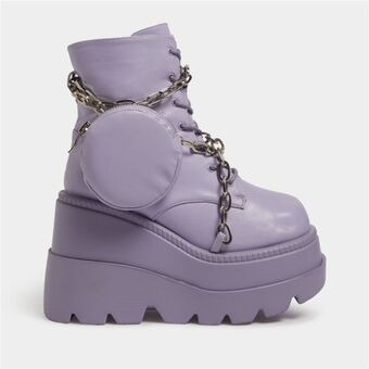 The FIX Women's lilac platform boots offer