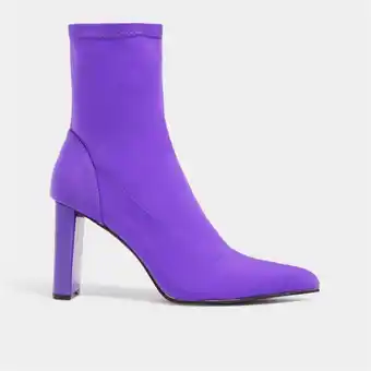 Women's purple sock boot