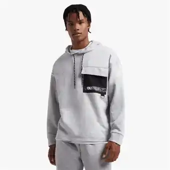 The FIX Men's grey melange co-ord utility hoody offer