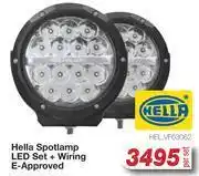 AutoZone Hella spot lamp led set + wiring e-approved hel.vf63062-per set offer