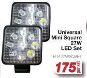 AutoZone Universal mini square 27w led set elp.27wsqset-per set offer
