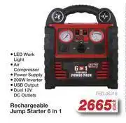AutoZone Auto kraft rechargeable jump starter 6 in 1 fed.jsj18-each offer