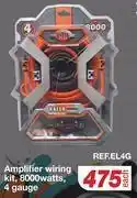 Reference amplifier wiring kit 8000 watts 4 gauge ref.el4g-each