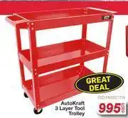 AutoZone Auto kraft 3 layer tool trolley fed.pk0001tw-each offer