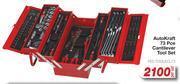 AutoZone Auto kraft 73 pce cantilever tool set fed.toolkcl73-per set offer