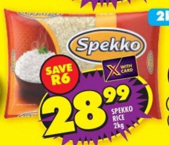 Shoprite Spekko Rice 2kg offer