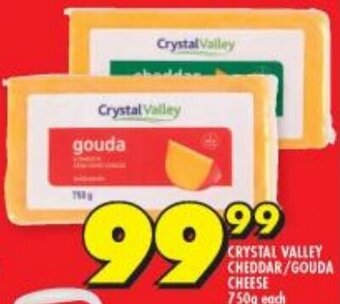 Shoprite CRYSTAL VALLEY CHEDDAR/GOUDA CHEESE 750g each offer