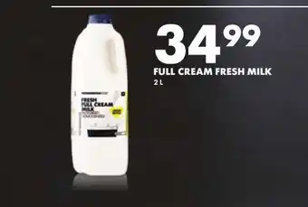 Woolworths Fulll cream fresh milk offer