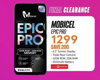 Jet Mobicel epic pro offer