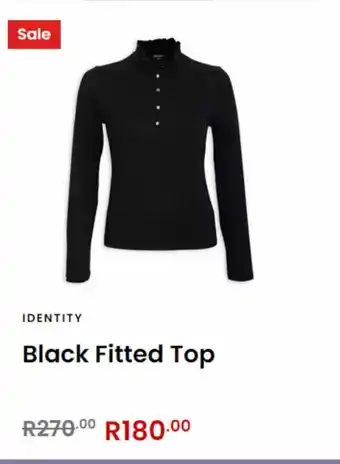 Black fitted top