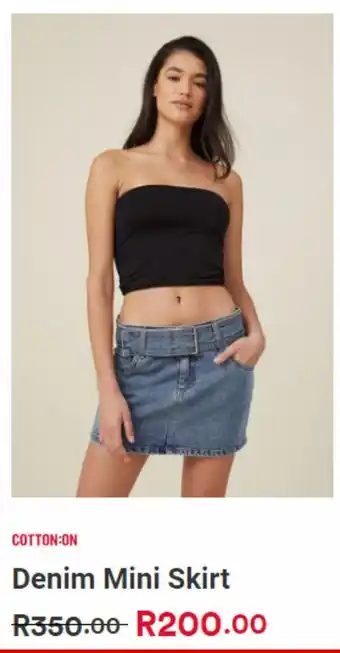 Cotton On Denim mini skirt offer