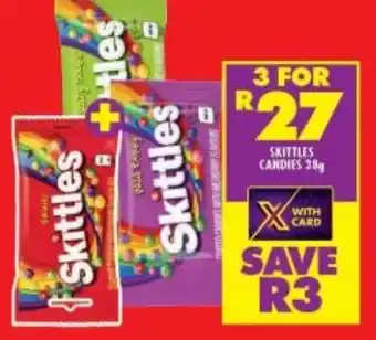 Shoprite SKITTLES CANDIES 38g offer