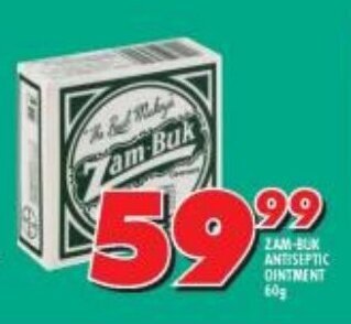 Shoprite ZAM-BUK ANTISEPTIC OINTMENT 60g offer