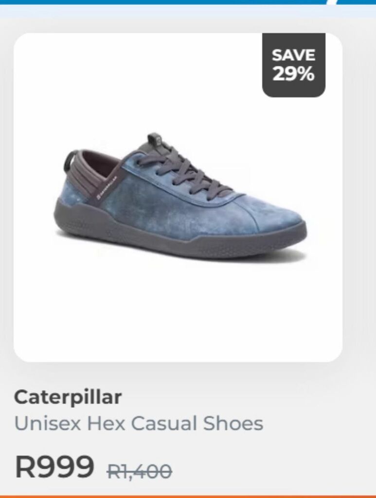 Shoes caterpillar offer at OneDayOnly
