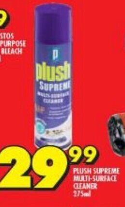 Shoprite PLUSH SUPREME MULTI-SURFACE CLEANER 275ml offer