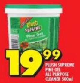 Shoprite PLUSH SUPREME PINE GEL ALL PURPOSE CLEANER 500ml offer