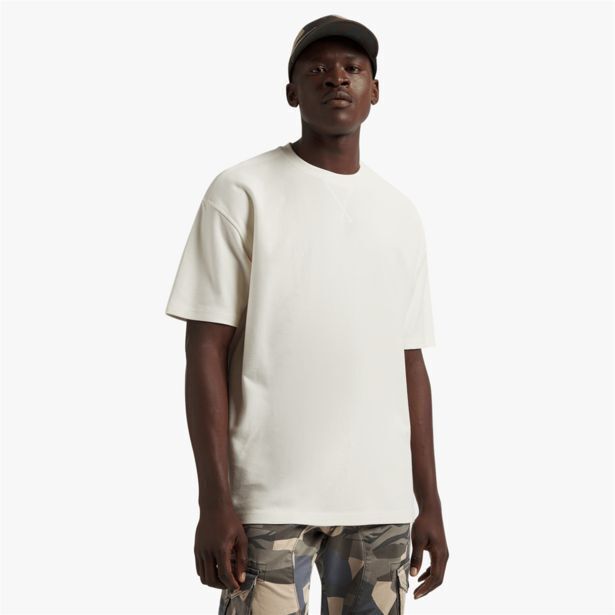 Men's relay jeans boxy twill milk tshirt offer at Markham