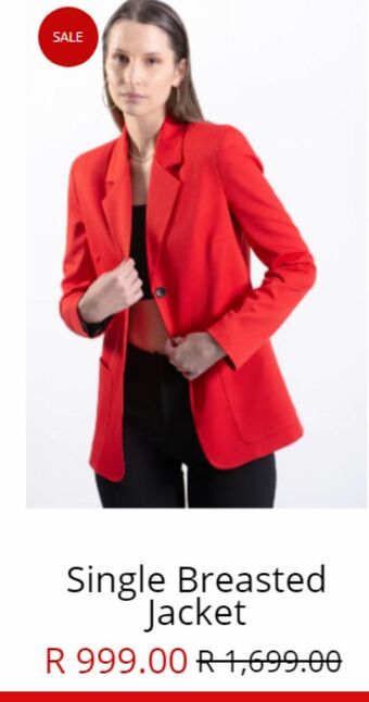 Single breasted jacket