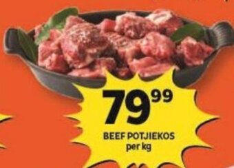 Shoprite BEEF POTJIEKOS per kg offer